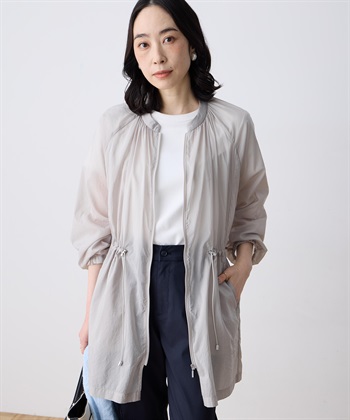 ドロストフードジャケット(グレー-9号)