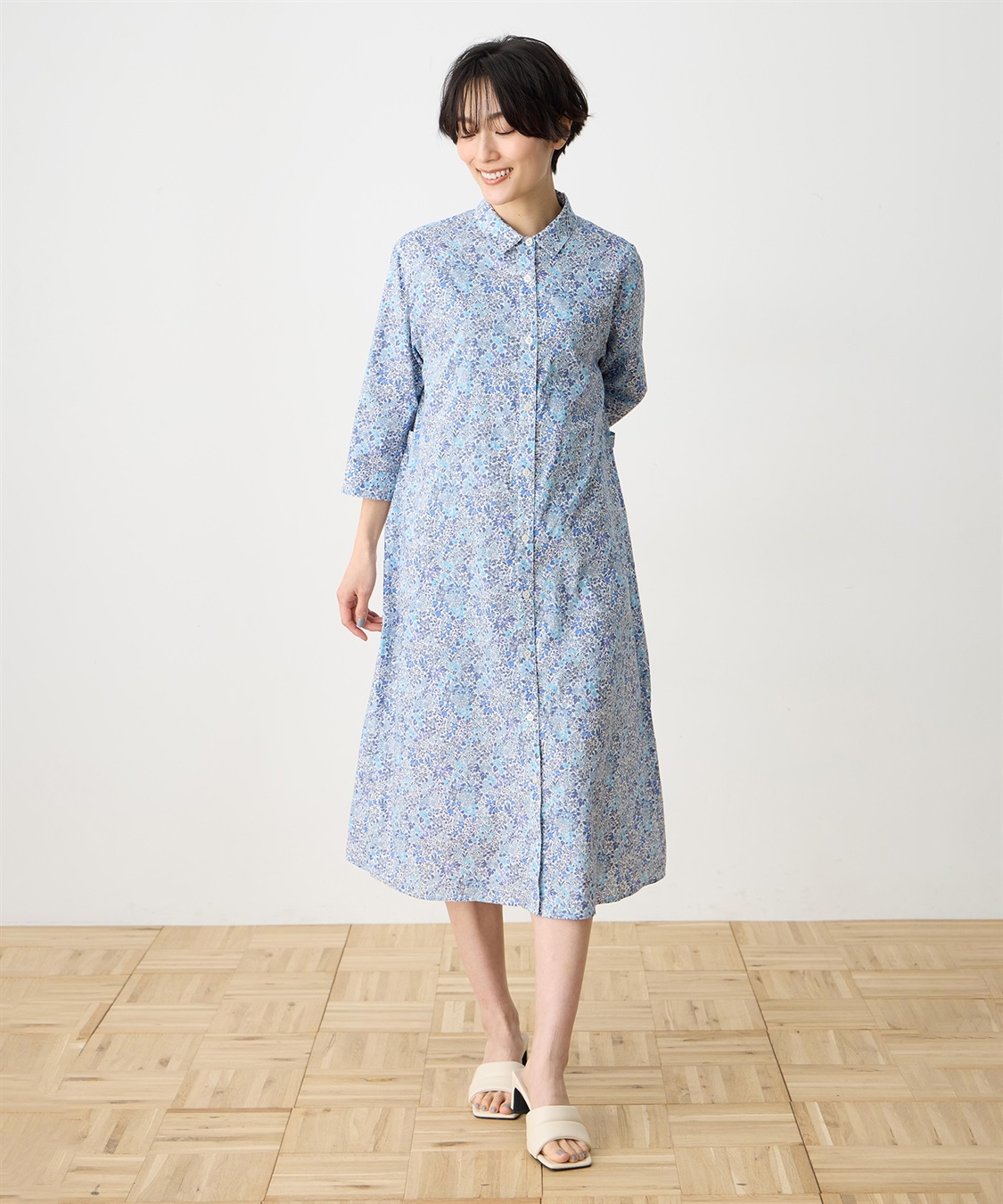 Liberty】リバティプリントワンピース DECOY|クロスプラス公式通販サイト Liberty】リバティプリントワンピース DECOY|クロスプラス公式通販サイト