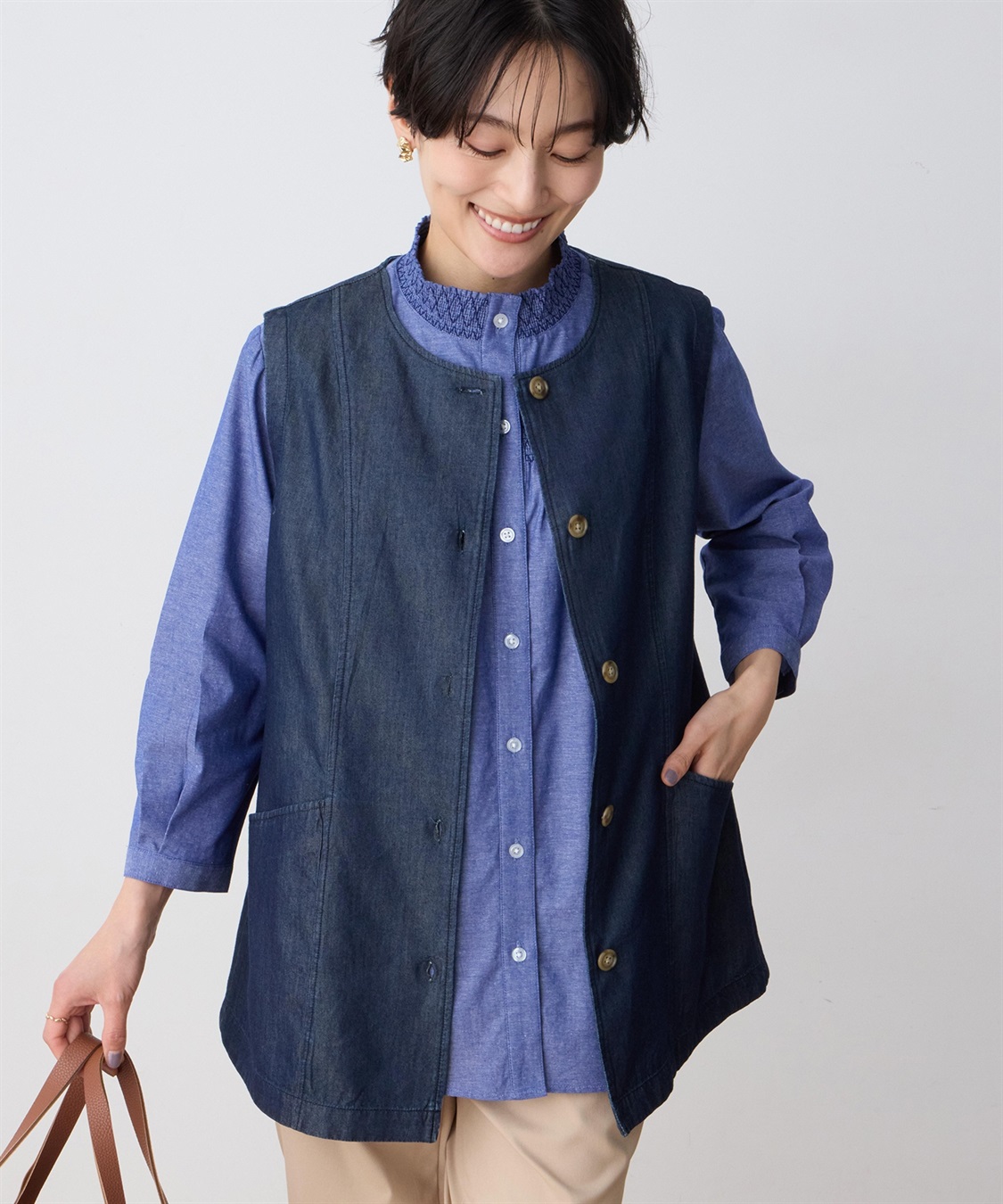 DECOY デニムベスト【接触冷感】_main