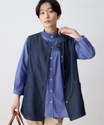 DECOY デニムベスト【接触冷感】_variationthumb_1