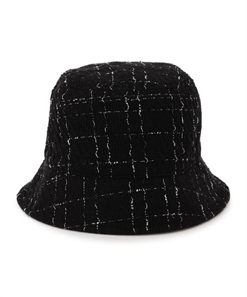 ツイードバケットハット(ブラック-フリー)