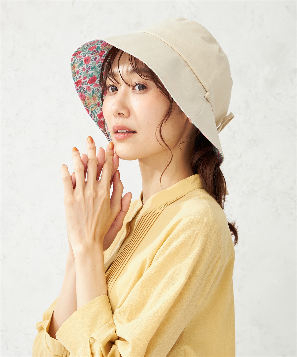 DECOY リバティプリント裏地ハット_main