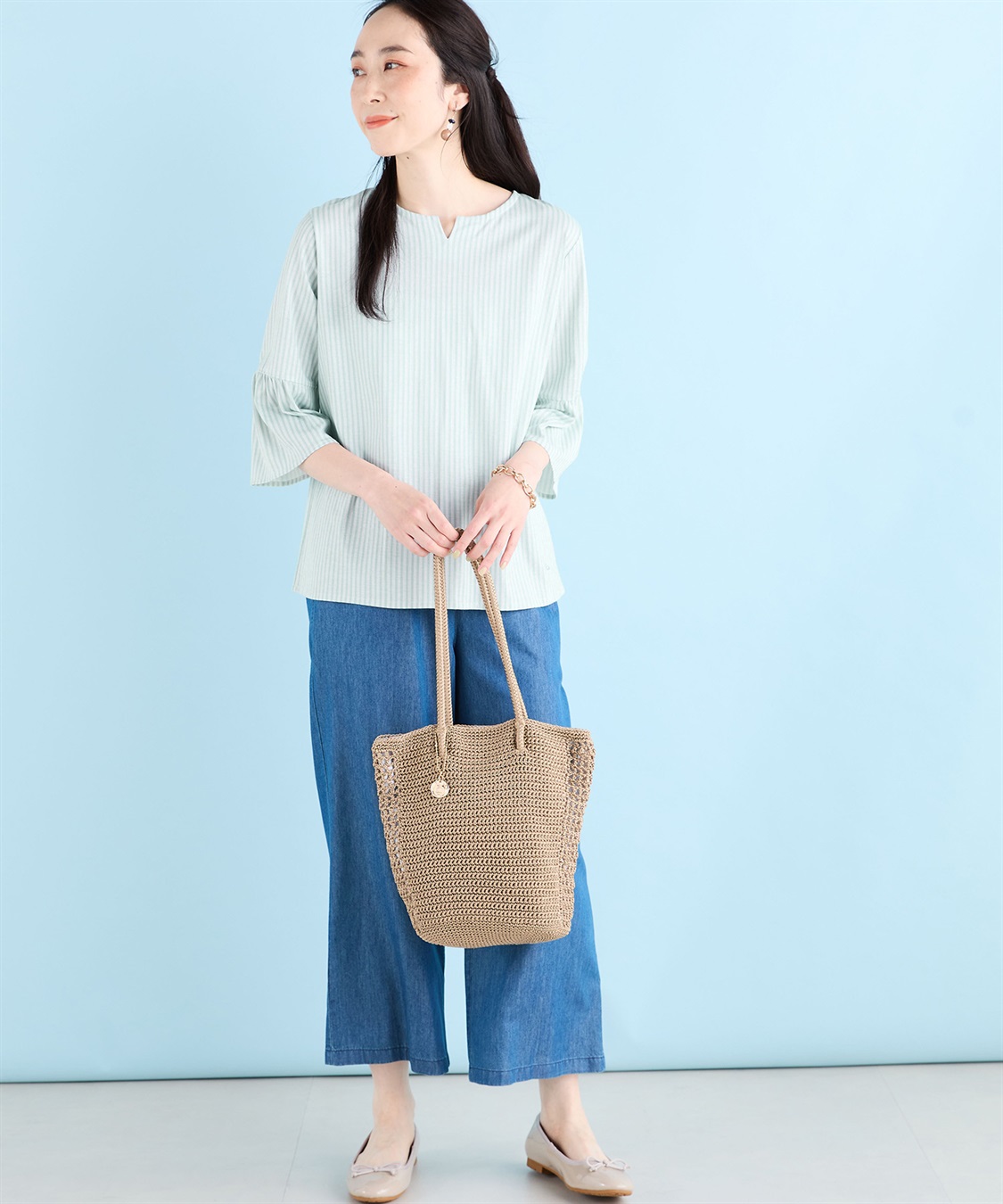 DECOY コード編みバッグ_main