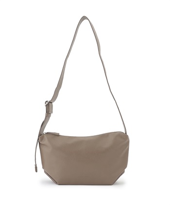 レガートラルゴハンモックフェイクレザーワンショルダーミニバッグ(ベージュ-フリー)