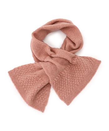 ニットマフラー(ピンク-フリー)
