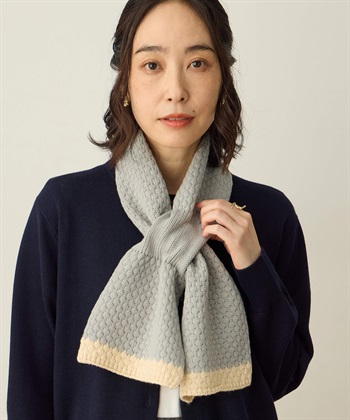 バイカラーマフラー(グレー-フリー)