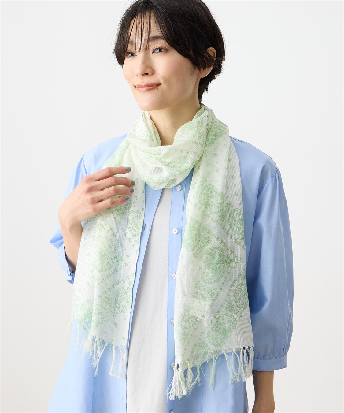 DECOY ペイズリープリントストール_variation_1