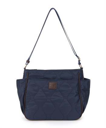 キルトショルダーバッグ(ネイビー-フリー)