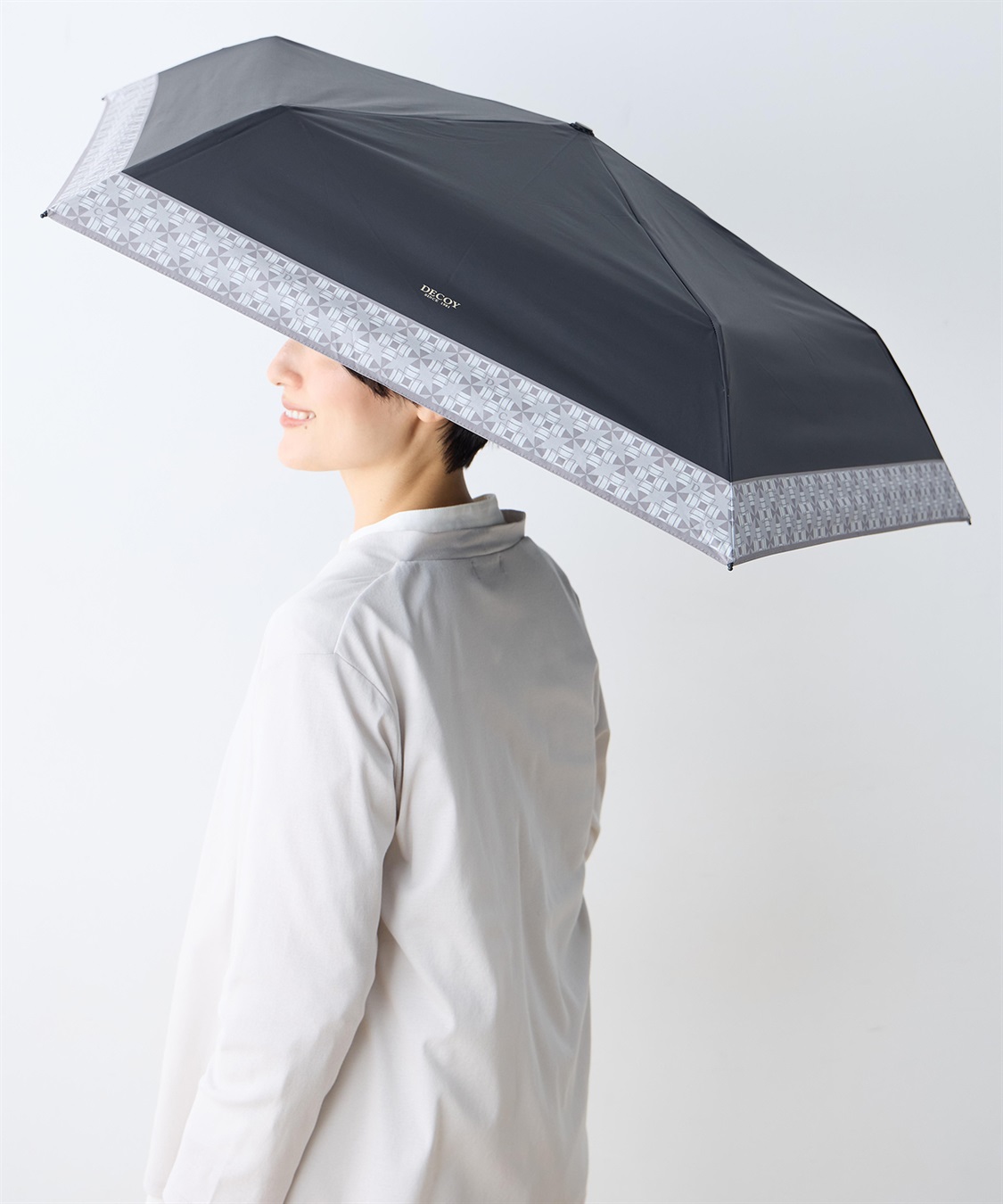 DECOY モノグラム折り畳み傘【晴雨兼用】【UVカット】【遮熱】【軽量】_variation_2