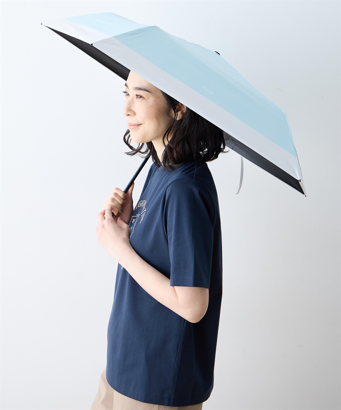 DECOY 無地折り畳み傘【晴雨兼用】【UVカット】【遮熱】【軽量】_main