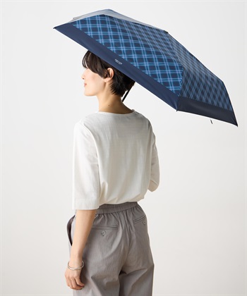 DECOY チェック折り畳み傘【晴雨兼用】【UVカット】【遮熱】【軽量】_variationthumb_2