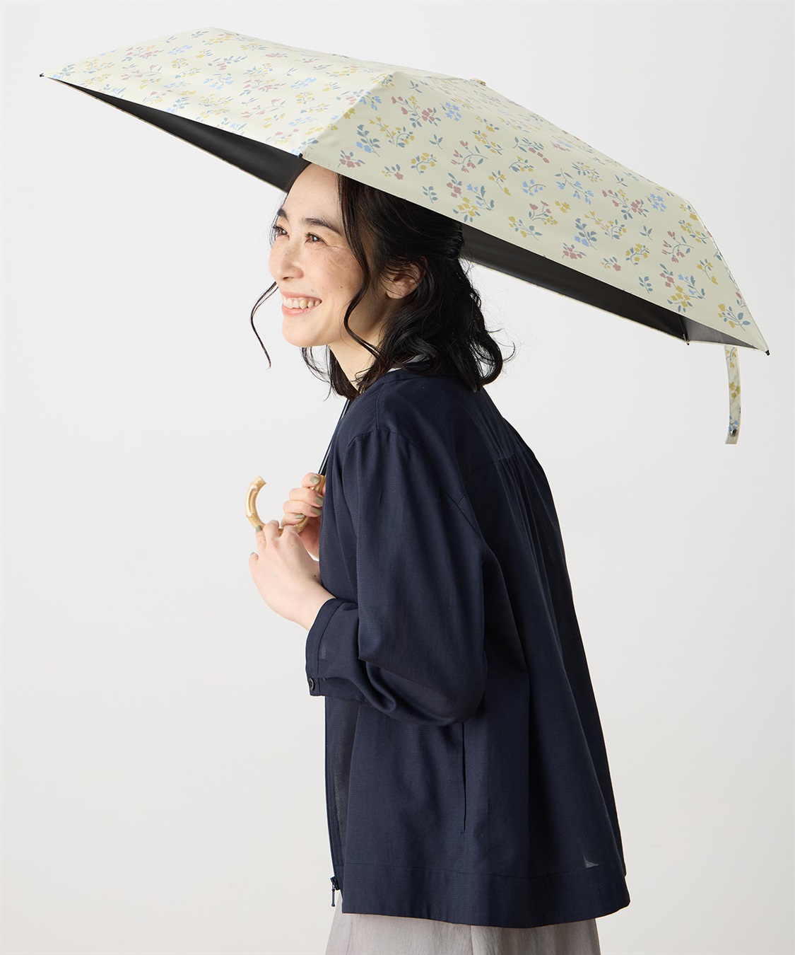 DECOY 花柄折り畳み傘【晴雨兼用】【UVカット】【遮熱】【軽量】_main