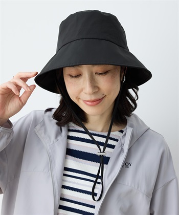 パッカブルハット【はっ水】【遮光】(ブラック-フリー)