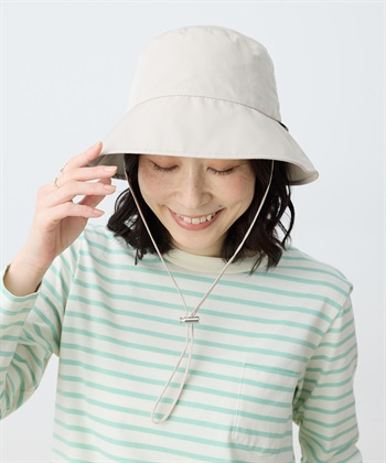 パッカブルハット【はっ水】【遮光】(ベージュ-フリー)