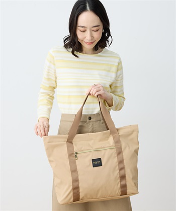 パッカブルトートバッグ(ベージュ-フリー)