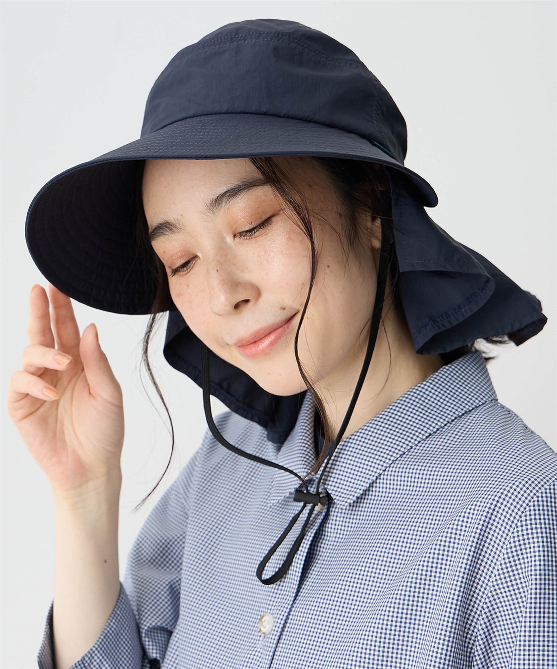 DECOY タレ付きジョッキーハット【接触冷感】_main
