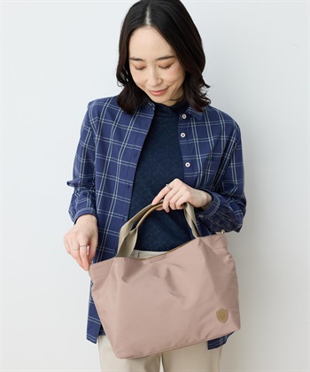 軽量２WAYトートバッグ(ベージュ-フリー)