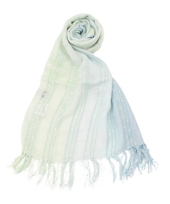 グラデーションストール(ブルー-フリー)