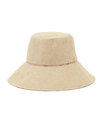 花柄パイピングハット(ベージュ-フリー)