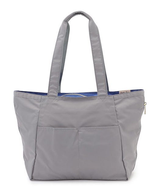 グレー ナイロン トートバッグ Y'SACCS（イザック） トートバッグ タスランナイロントートバッグ