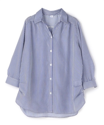 CROSS FUNCTION 《シワになりにくい》シャツ活エアーツイルタックシャツ【CF/クロスファンクション】_variationthumb_5