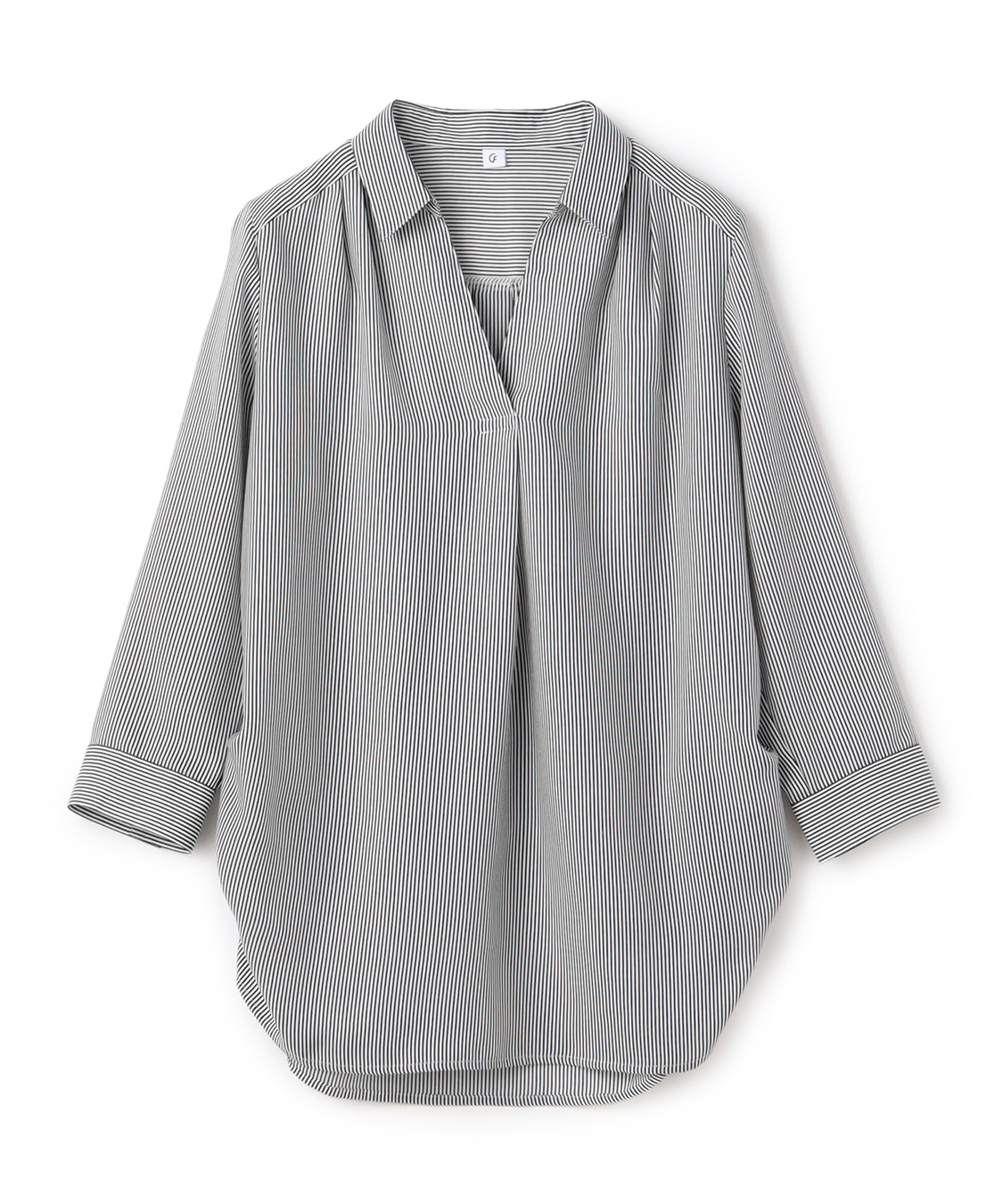 CROSS FUNCTION 【メディア掲載】《シワになりにくい》シャツ活エアーツイルタックプルオーバーシャツ【CF/クロスファンクション】_variation_1