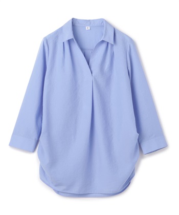 CROSS FUNCTION 【メディア掲載】《シワになりにくい》シャツ活エアーツイルタックプルオーバーシャツ【CF/クロスファンクション】_variationthumb_4