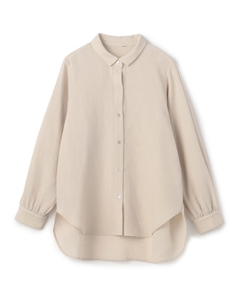 CROSS FUNCTION 【メディア掲載】《シワになりにくい》シャツ活リネンライクタックスリーブシャツ【CF/クロスファンクション】_variationthumb_4