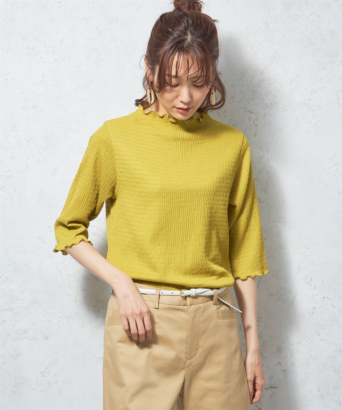 Petit Honfleur シャーリングジャガードプルオーバー_main