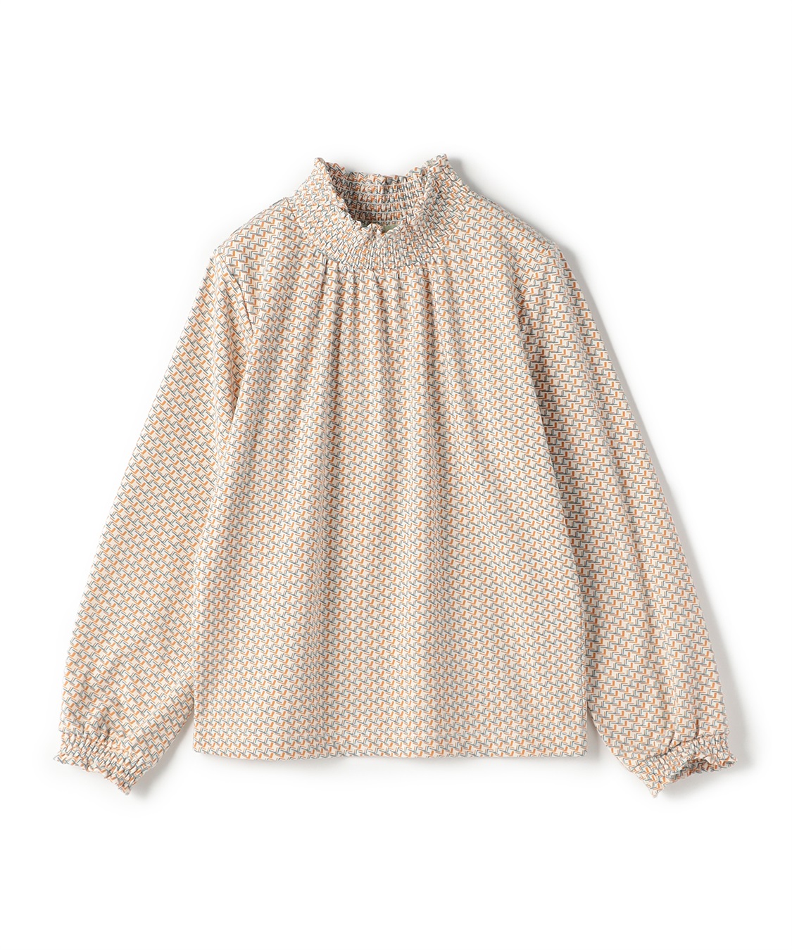 Petit Honfleur フリル衿プリントプルオーバー_variation_1