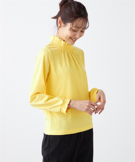 フリル衿プリントプルオーバー Petit Honfleur｜クロスプラス公式通販