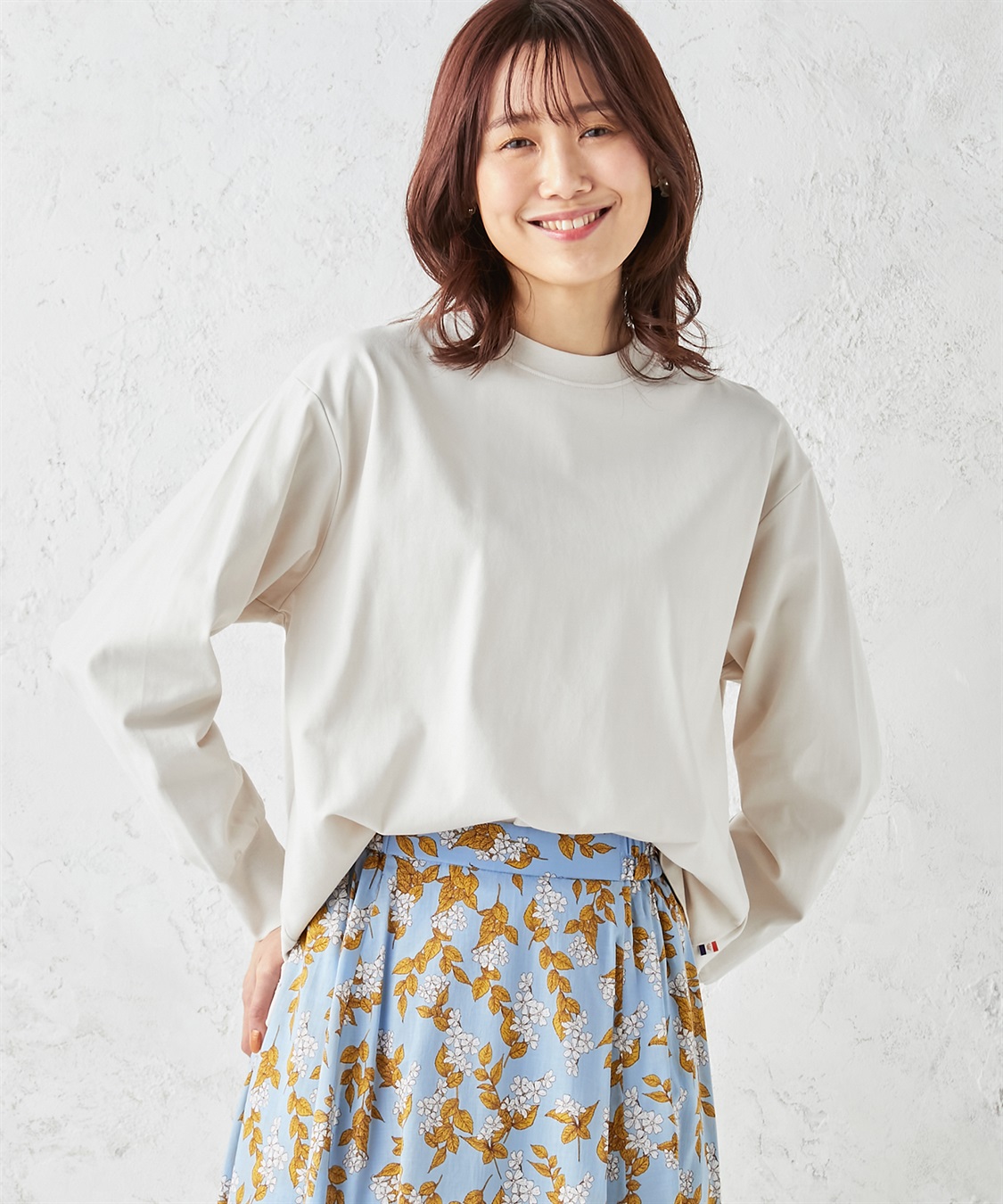 Petit Honfleur モックネックTシャツ_main