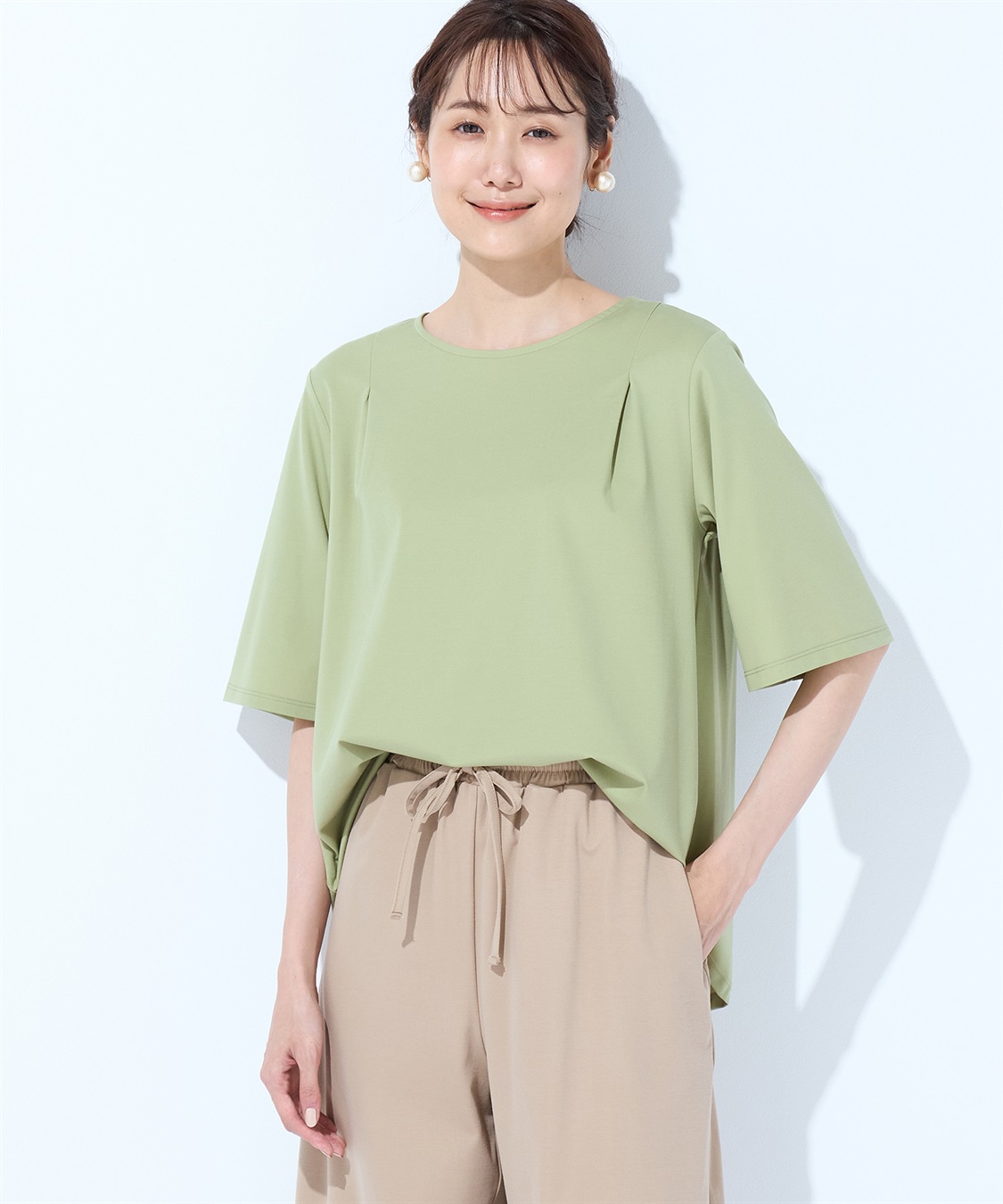 Petit Honfleur 【冷感】フレアスリーブブラウス_main