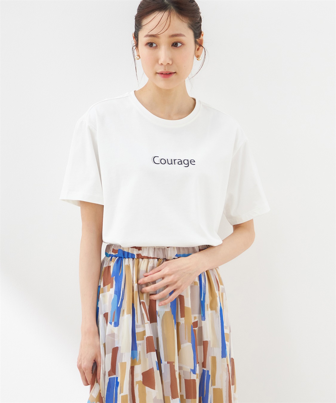 Petit Honfleur ロゴプリントTシャツ_variation_1