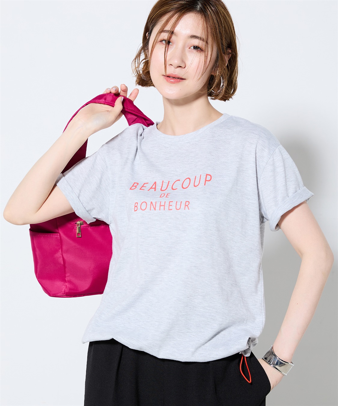 とろ ドロストTシャツ Petit Honfleur｜クロスプラス公式通販サイト