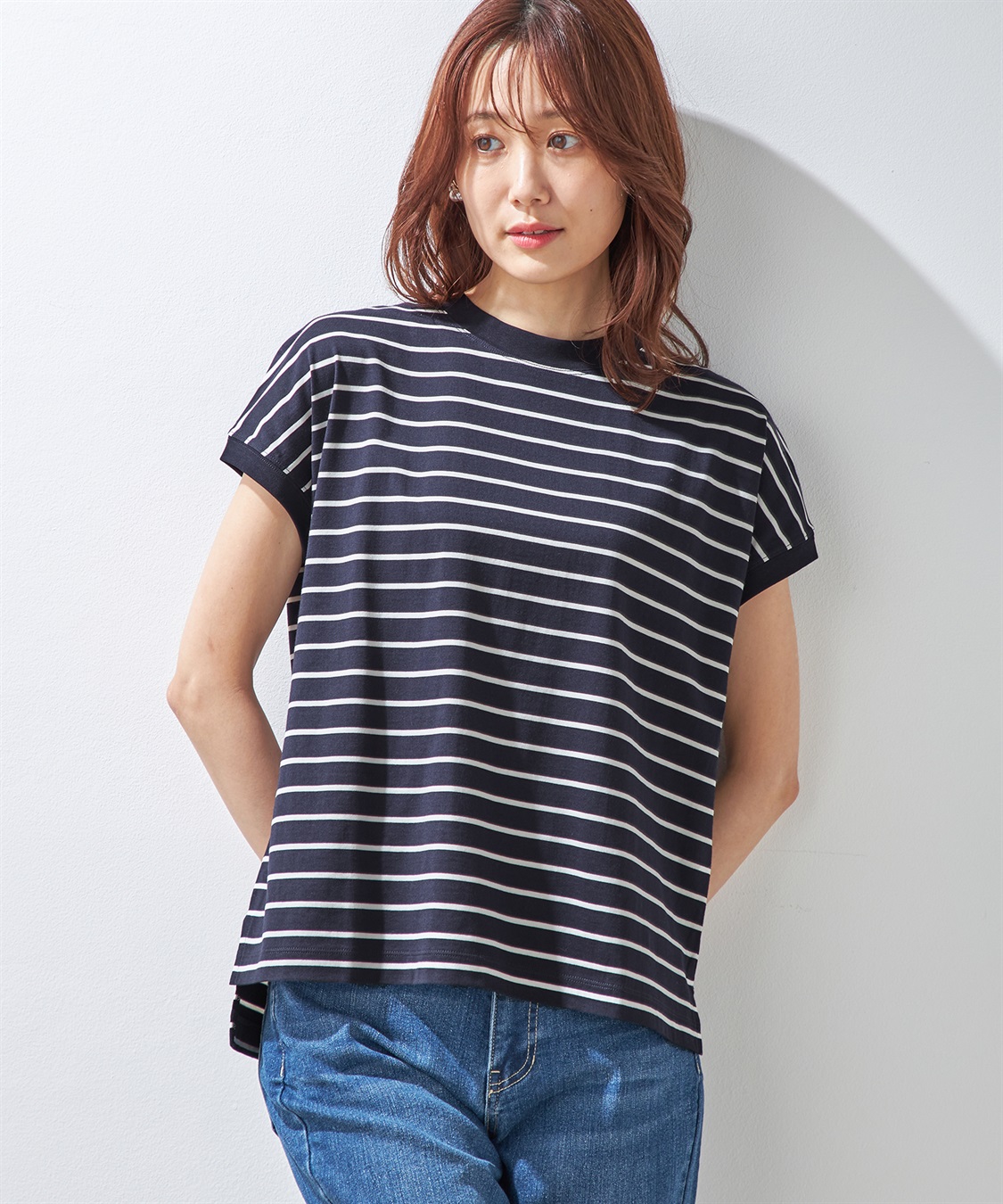 Petit Honfleur 【汗じみ防止】ボーダープルオーバー_variation_2