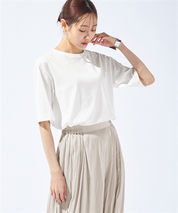 Petit Honfleur 【汗じみ防止・UVカット・冷感】バックタックTシャツ_variationthumb_1