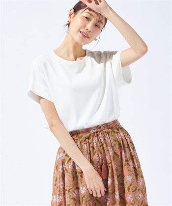 Petit Honfleur 【汗じみ防止・UVカット・冷感】フレンチスリーブプルオーバー_variationthumb_1