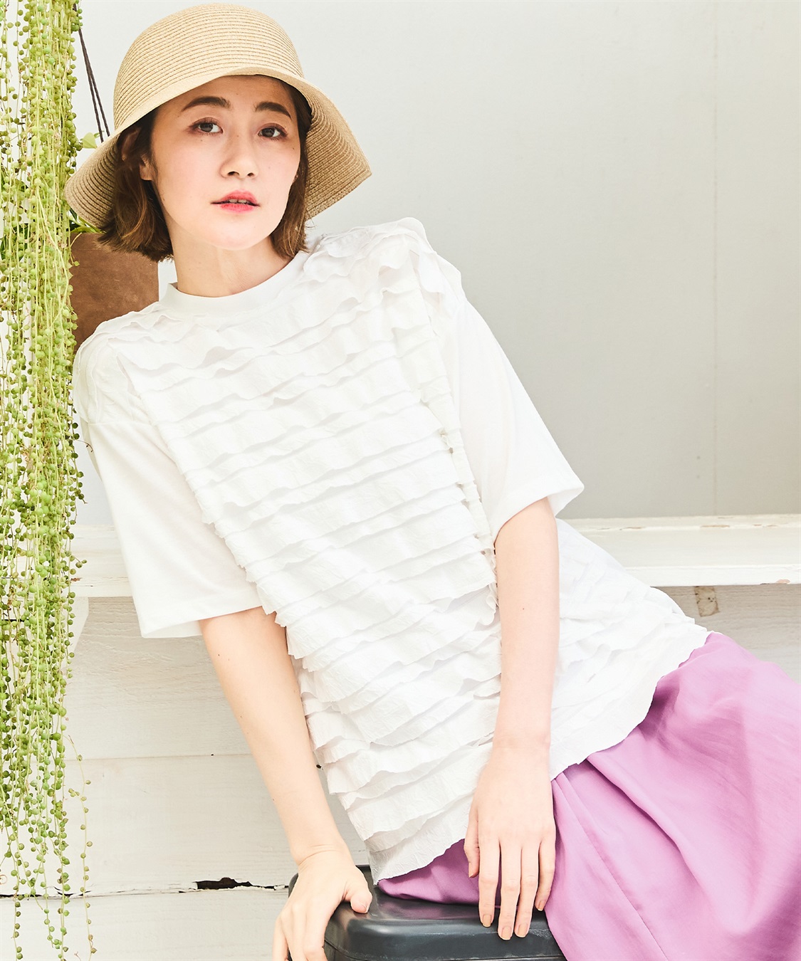 Petit Honfleur フロントフリルプルオーバー_main