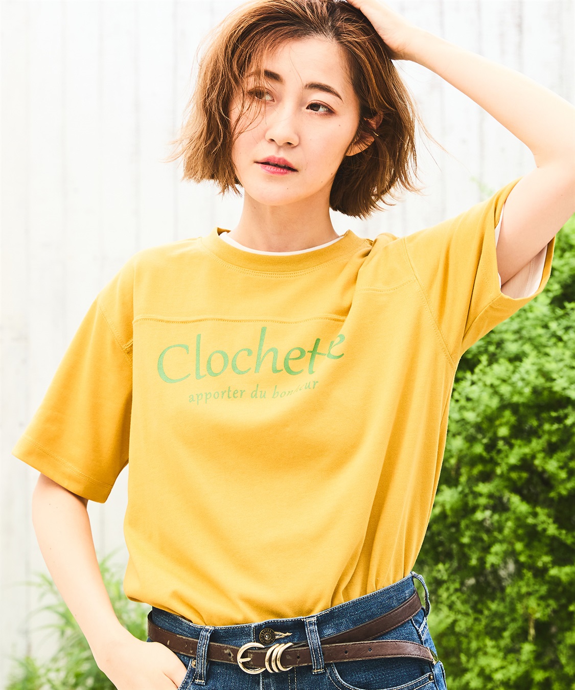 Petit Honfleur 切替ロゴTシャツ_main