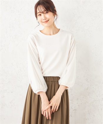 Petit Honfleur チュールスリーブプルオーバー_variationthumb_1