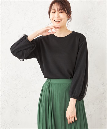 Petit Honfleur チュールスリーブプルオーバー_variationthumb_3