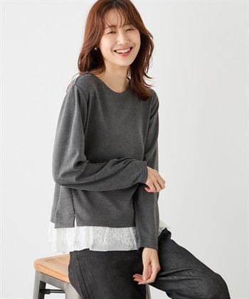 Petit Honfleur 裾レースプルオーバー_variationthumb_1