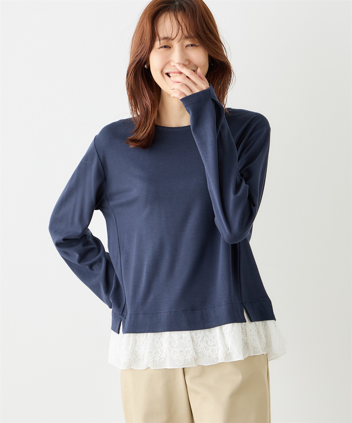 Petit Honfleur 裾レースプルオーバー_variation_3