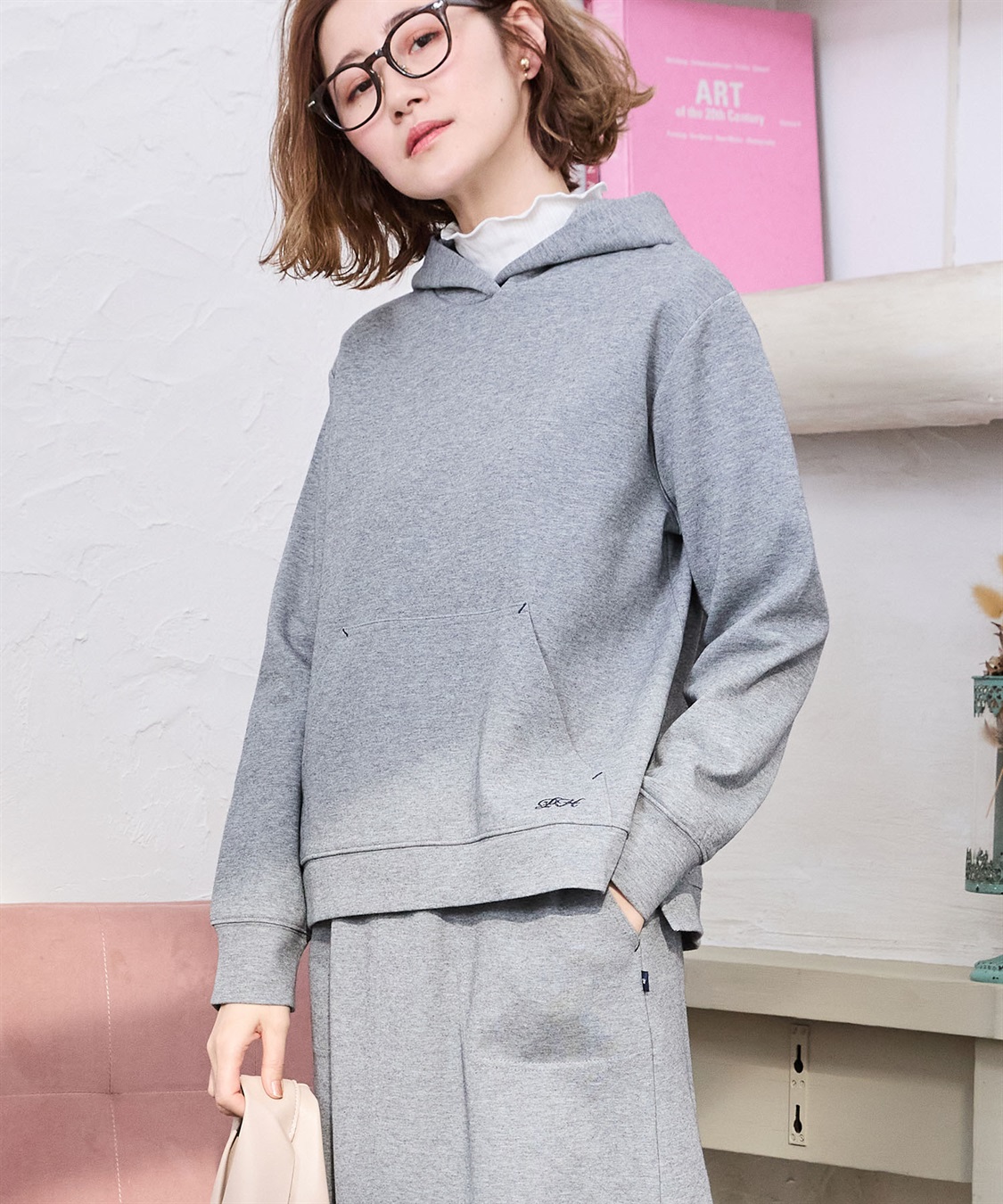 Petit Honfleur スウェットスリットパーカー_main