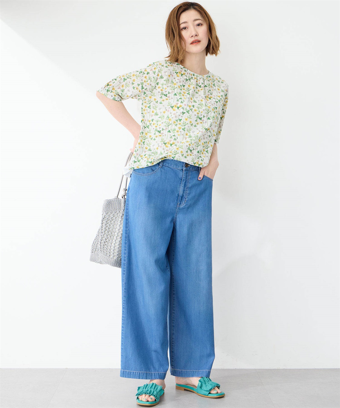 Petit Honfleur リバティプリントプルオーバー_main