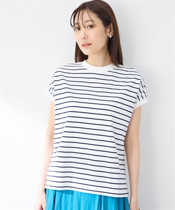 Petit Honfleur 【UVカット】【接触冷感】ボーダーTシャツ_variationthumb_1