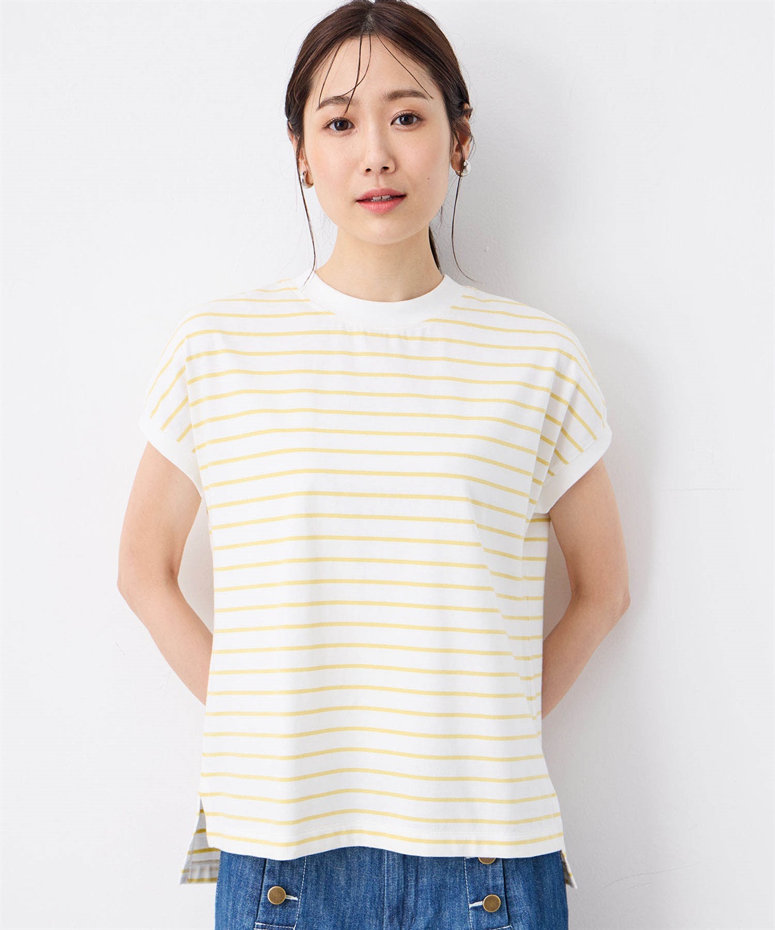 Petit Honfleur 【UVカット】【接触冷感】ボーダーTシャツ_variation_2