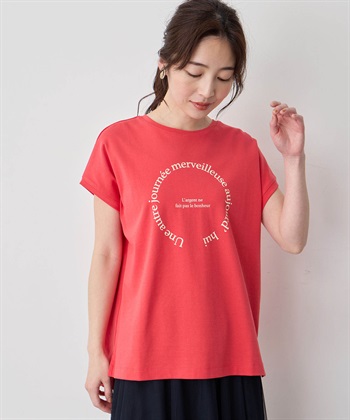 Petit Honfleur フレンチスリーブロゴTシャツ_variationthumb_2