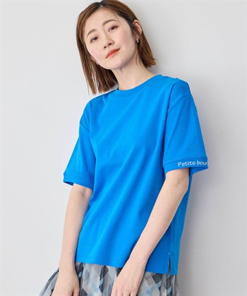 ポイントロゴTシャツ(ブルー-M)